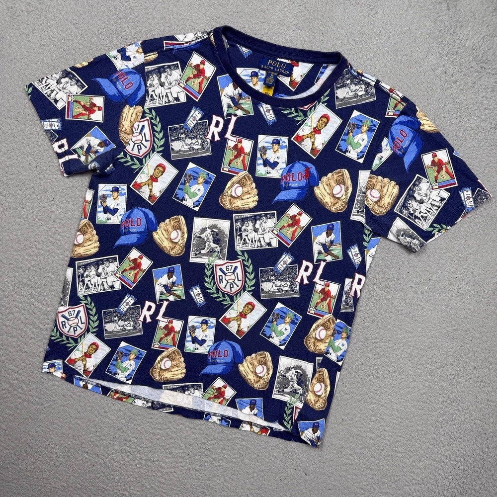 Kids Polo Ralph Lauren Baseball AOP T-shirt